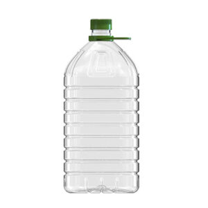 Garrafa de plástico PET rectangular de 5 litros