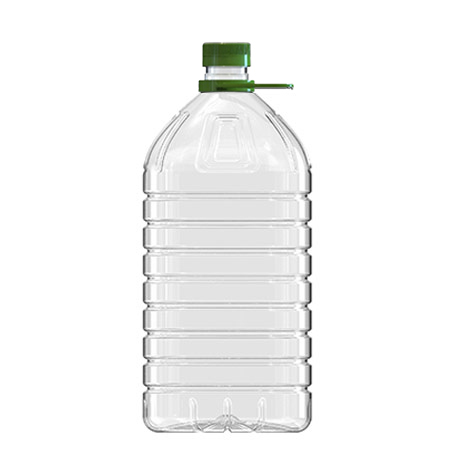 Garrafa de plástico PET rectangular de 5 litros
