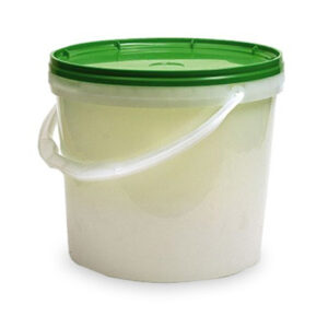 Cubo redondo de plástico de 17 litros para algodón de azúcar y golosinas