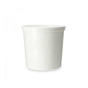 Tarrina redonda de plástico para caracoles de 1.000cc