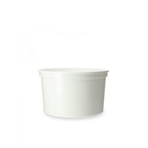 Tarrina redonda de plástico para caracoles de 500cc