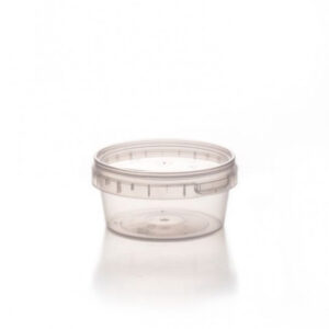 Tarrina redonda con tapa hermética de 180cc ideal para conservación de alimentos