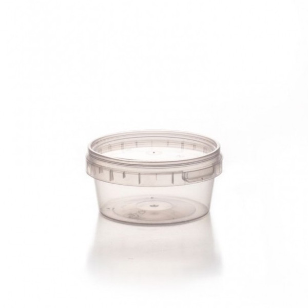Tarrina redonda con tapa hermética de 180cc ideal para conservación de alimentos